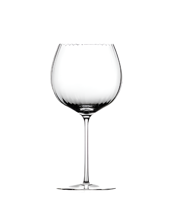 Tethys red wine glass - crystal clear