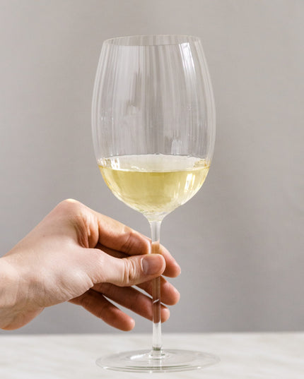 Tethys white wine glass - crystal clear