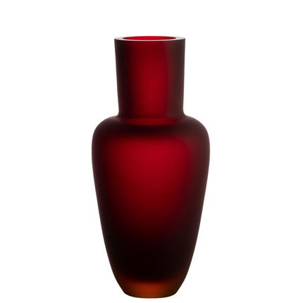 Garden Midnight matt vase - gold ruby